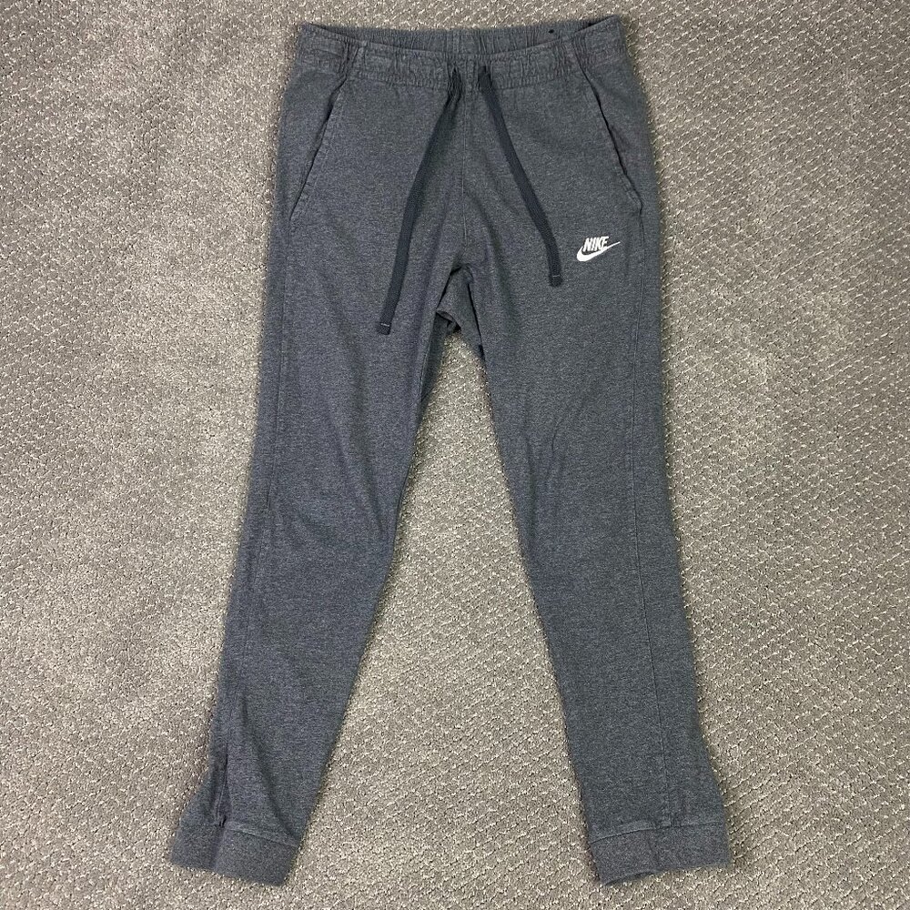 Nike Sportswear Club Jersey Joggers Sweatpants Men's Medium Gray 804461